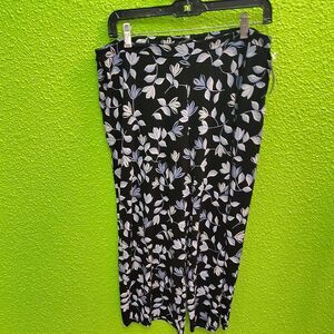 J. Jill Black and White Midi Pencil Jumpsuit Casual